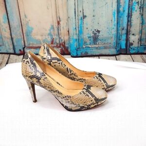 Cole Haan Chelsea Snakeskin Pumps Heels‎